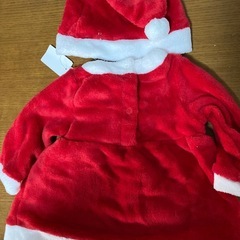 サンタ服　90サイズの画像