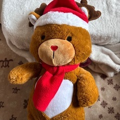 くまさん、クリスマスバージョン　ぬいぐるみの画像