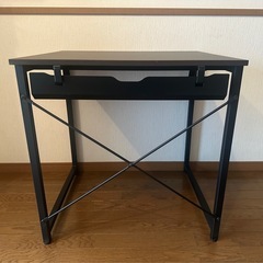 サンワサプライ ワークデスク 幅70cm 奥行60cm 高さ70cm ケーブルトレー付きの画像