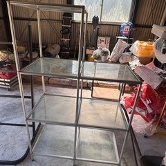 ガラス製　棚の画像
