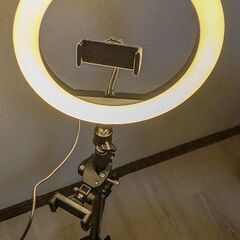 USBが歪んでるLive配信用のスマホスタンドライト的なものの画像