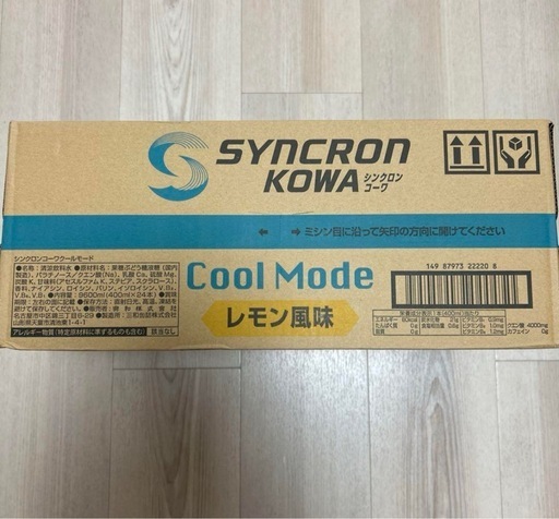 シンクロンコーワ クールモード レモン風味400ml&times;24本