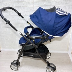 ［美品✨］　清掃済み ❗️　❗️ ラクーナ ビッテ ソファークッション(アカチャンホンポ限定モデル) レザーハンドル　‼️　両対面 式　ハンドル角度調節の画像