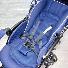 ［美品✨］　清掃済み ❗️　❗️ ラクーナ ビッテ ソファークッション(アカチャンホンポ限定モデル) レザーハンドル　‼️　両対面 式　ハンドル角度調節の画像