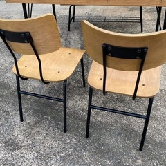 使用頻度少　ダイニングテーブル　長椅子　椅子2脚　セット　分解できます！の画像