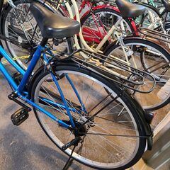 J1687【リユースのサカイ柏店】シティサイクル　offiche　ダイナモライト　ブルー★店頭にて試乗可★ 簡易クリーニング済　　 中古自転車 　流山市  松戸市 我孫子市 鎌ヶ谷市 船橋市 守谷市 取手市　の画像