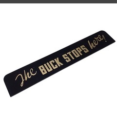 ハリー・トルーマン Harry S. Truman デスクサイン 「The Buck Stops Here」 レプリカ  の画像