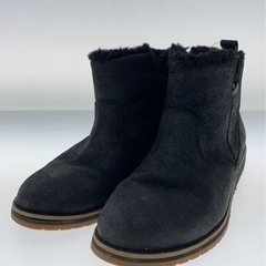emu ブラックファー付きショートブーツの画像