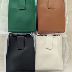 【無料】12個セット(3デザイン) ミニショルダーバッグ スマホポーチ A-①の画像
