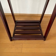 木製　ハンガーラックの画像