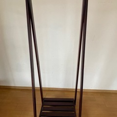 木製　ハンガーラックの画像
