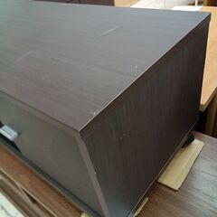リユースのサカイ栃木店★ジモティ割あり★  TV台 ダークブラウン W79×D34×H34 クリーニング済み TC11281の画像