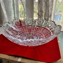 日本製　HASEGAWA GLASSの盛鉢　ガラスボウル大 の画像