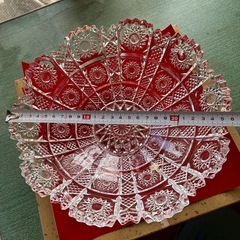 日本製　HASEGAWA GLASSの盛鉢　ガラスボウル大 の画像