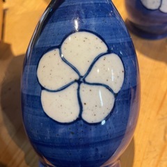 【引き取り限定】中古品　徳利　花柄　4個セットの画像