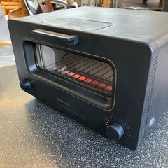 T2518-348 BALMUDA The Toaster K01E-KG スチームトースター ブラック 2017年製 使用感有りの画像