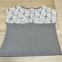 新品未使用　ベネッセ　授乳　ワンピース　セパレート　レース　ボーダー　マタニティ　妊婦の画像