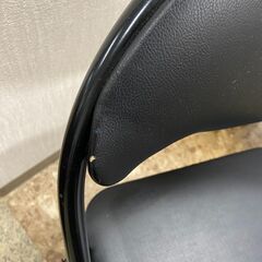 NITORI ニトリ 折りたたみ椅子 パイプイス 折りたたみチェア 黒 札幌 東区の画像