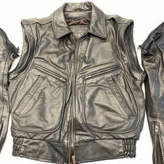 PLICANA レザージャケット　ライダースジャケット　バイクジャケット　牛革製 サイズ　M〜L  極上の画像