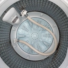 配達設置無料 アクア 洗濯機 4.5kg 高濃度クリーン浸透 風乾燥機能付き2021年製の画像