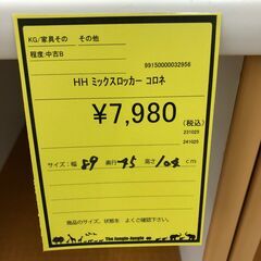 【ジャングルジャングル和歌山店】【Wa3144】ミックスロッカー Colone コロネ リユースショップ リサイクルショップ 中古家具 中古家電 中古自転車 古着 冷蔵庫 洗濯機 エアコン 電子レンジ テレビ オフィス家具 ヴィンテージ アンティーク  和歌山市 岩出市 海南市 岬町 和歌山 大阪の画像