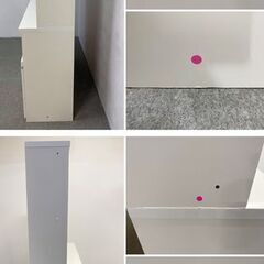 パモウナ キッチンボード 幅140 ソフトクローズ ハイカウンター ハイグロスホワイト レンジ台 ダイニング 中古家具 店頭引取歓迎 R10168の画像