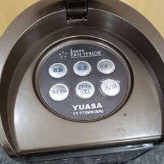 タワーファン　2011年製　扇風機　YUASA　YT-772MRI(BR)の画像