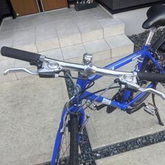 (極上美品) クロスバイク　GIOS MISTRAL　ジオス ミストラル　ジオスブルー　新品部品換装　オールシマノ　700-35Ｃ 8S 　の画像