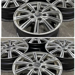 YFC Millous PS ワイエフシー ミルアス ピーエス 15インチ×6J IN SET+53 5H P.C.D100 ハブ径73㎜ シルバーメタリック アルミホイール 4本setSETの画像