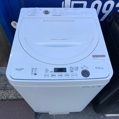 2021年製　シャープ　全自動洗濯機　5.5kp ES-GE5Eの画像