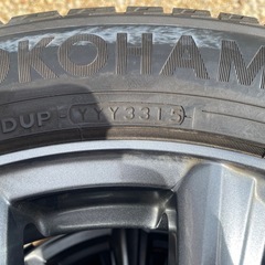 【早い者勝ち】225/55R17 スタッドレスタイヤ　iG50プラス　ヨコハマ　アルミホイール付き　4本セット　17インチ　スカイライン等　北海道　札幌の画像