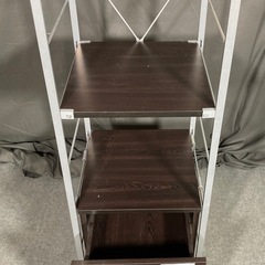 マルチシェルフ　幅約41×奥行約40×高さ約121cm 収納 ミニチェスト 収納棚 キッチン収納 食器棚 リビング収納　NO.34の画像