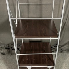 マルチシェルフ　幅約41×奥行約40×高さ約121cm 収納 ミニチェスト 収納棚 キッチン収納 食器棚 リビング収納　NO.34の画像