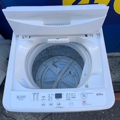 2022年製　ヤマダ　全自動洗濯機　6.0kg YWM-T60H1の画像