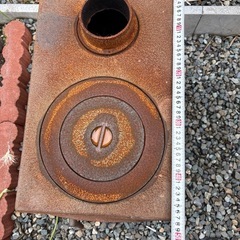 铸铁柴火炉古の画像