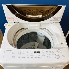 直接引き取り3,000円引き⭐︎大阪府下又は近郊は配送設置込み🉑 東芝 ZABOON 6.0kg 洗濯機 AW-6D6◇2017年製/YMJ104-38の画像