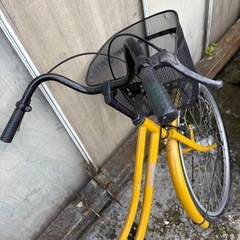 自転車黄色の画像