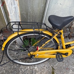 自転車黄色の画像