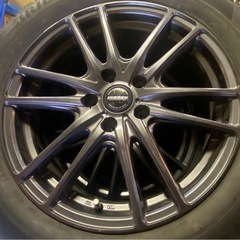 & タイヤホイール　4本セット　スタッドレス　225/55R17 17インチ　2019年製　5穴　WAREN 17×7.0J +55 PCD 114.3の画像