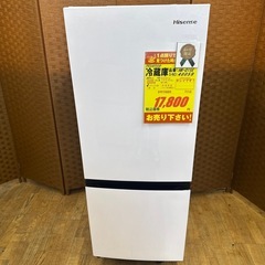 ジモティー特別価格🉐Hisense製★23年製2ドア冷蔵庫★6ヶ月間保証付きの画像