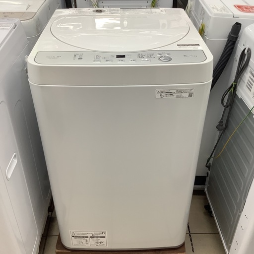 SHARP   シャープ　洗濯機　ES-GE6HJ-W   2023年製  　6㎏