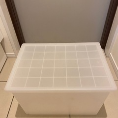 無印ポリプロピレンケース＋収納ケースの画像