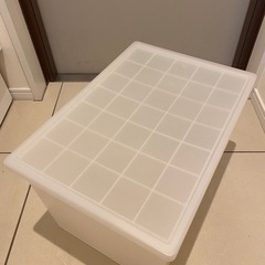 無印ポリプロピレンケース＋収納ケースの画像
