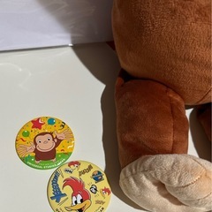ジョージのぬいぐるみ　缶バッジの画像