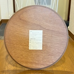 【美品】コーナーテーブル  ワイヤースチール ナチュラルウッド×ホワイトの画像