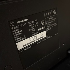 テレビ　SHARP AQUOS 32型の画像