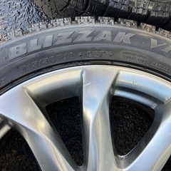 マツダ 純正 アルミホイール 18×7J 高輝度塗装  スタッドレス ブリヂストン VRX 215/50/R18 4本セットの画像