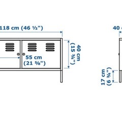 イケア IKEA PS キャビネット テレビ台の画像