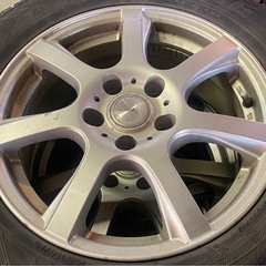 ※　タイヤホイール　4本セット　スタッドレス　215/60R16 16インチ　2019年製　5穴 WEDS VOLGA7 16×6.5J +38 PCD 114.3の画像