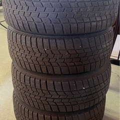 ※　タイヤホイール　4本セット　スタッドレス　215/60R16 16インチ　2019年製　5穴 WEDS VOLGA7 16×6.5J +38 PCD 114.3の画像